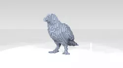 Crow Voxel 3D model