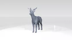 Deer Low Poligonal 3D model