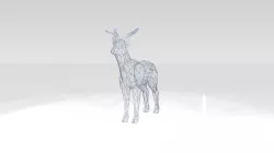 Deer Wireframe 3D model