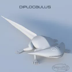 Diplocaulus 3D model
