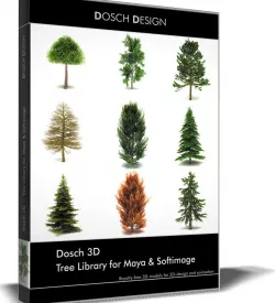 Dosch 3D - Tree Library for Maya and Softimage 3D model