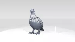 Dove Dust Voronoi 3D model