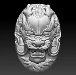 dragon head 3D model