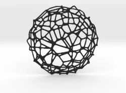Drink coaster - Voronoi No IV 3D print model