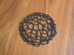 Drink coaster - Voronoi No IX 3D print model