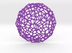 Drink coaster - Voronoi No VIII 3D print model