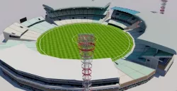 Eden Gardens - India Low-poly  3D model