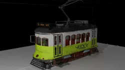 Electric Train Full Textured PBR Low-poly  3D model