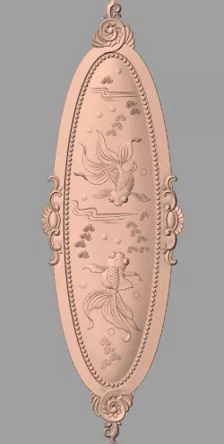 European furniture 3D relief models for CNC wood engraving E160 3D model