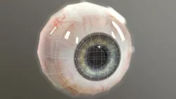 Eye low polygonal Eyes for games Low-poly  3D model