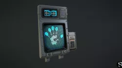 Eye Scan Low-poly  3D model