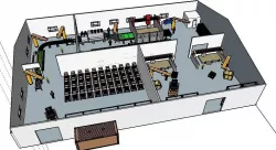 Factory Layout 3D model