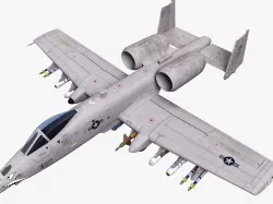 Fairchild Republic A-10 Thunderbolt II 3D model