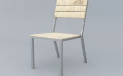 Falster Chair Low Poly VR Low-poly  3D model