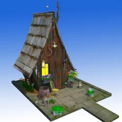 Fancy Hut Low-poly  3D model