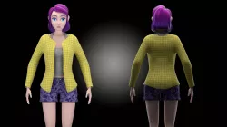 Female Character Modeling Using Blender Cycles 3D 3D model