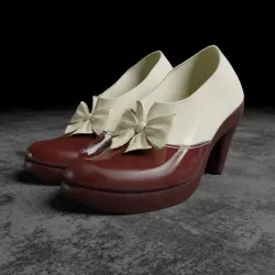 Female Fashion Shoes 3D model