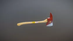Firemans Axe Game Model Low-poly  3D model