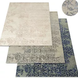 Fleur Rug RH Carpet 3D model