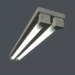 Fluorescent Light Low-poly  3D model
