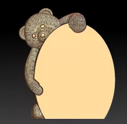 frame of bear 3D model