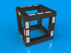Futuristic Dice 3D print model
