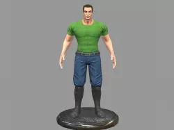 Gangster Man Low-poly  3D model