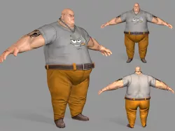 Gangster Man  Low-poly  3D model