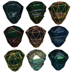 Gem Stone Rocks Rare Ore Fantasy Medieval Material Mine PBR Low-poly  3D model