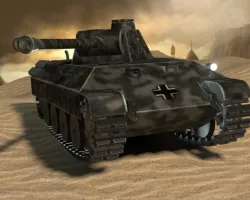german tank panther ww2 Low-poly  3D model