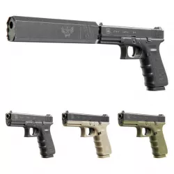 Glock 17 with Silencer 3D model