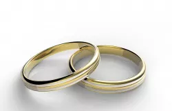 Gold Wedding ring Low-poly  3D model