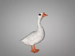Goose Low-poly  3D model