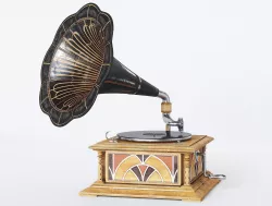Gramophone Art Deco Low-poly  3D model