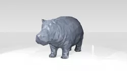 Hippo Low Poligonal 3D model