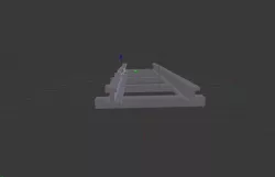 Ho scale Model Train Track 3D model