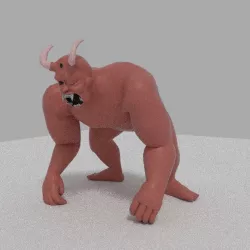 Horned monster 3D model