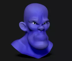 Human Stylized Head 3D model
