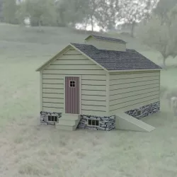 Ice House in fbx format Low-poly  3D model