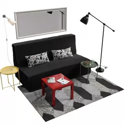 Ikea Furniture Set 3D model