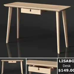 IKEA LISABO Desk 3D model