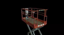 Industrial Scissor Lift Low-poly  3D model