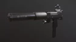 ingram mac 10 low-poly Low-poly  3D model