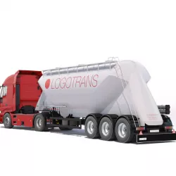 Iveco Stralis with silo 3D model