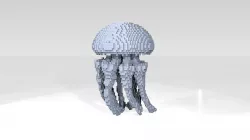Jellyfish Voxel 3D model