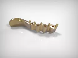 Jewelry Golden Encrusted Pendant  3D print model