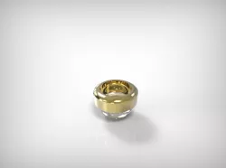 Jewelry Part Golden Glass Bubble Eye 3D print model