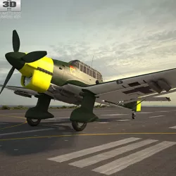 Junkers Ju 87 Stuka 3D model