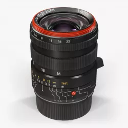 Leica Tri-Elmar-M 16-18-21mm f 4 ASPH Low-poly  3D model