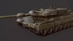 Leopard 2A6 Low-poly  3D model